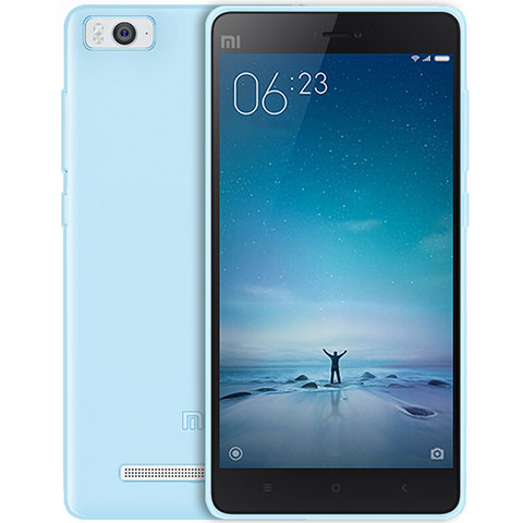 Housse Ultra Fine TPU Souple Transparente pour Xiaomi Mi 4i Bleu