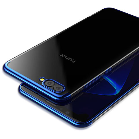 Housse Ultra Fine TPU Souple Transparente T03 pour Huawei Honor V10 Bleu