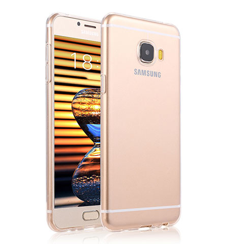 Housse Ultra Fine TPU Souple Transparente T04 pour Samsung Galaxy C7 Pro C7010 Clair