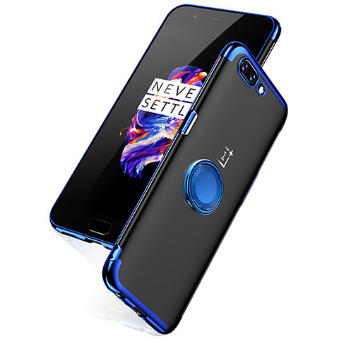 Housse Ultra Fine TPU Souple Transparente T05 pour OnePlus 5 Bleu