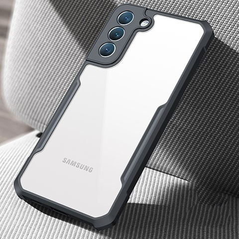 Housse Ultra Fine TPU Souple Transparente T05 pour Samsung Galaxy S21 FE 5G Noir