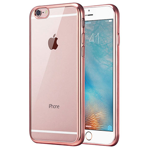 Housse Ultra Fine TPU Souple Transparente T21 pour Apple iPhone 8 Or Rose