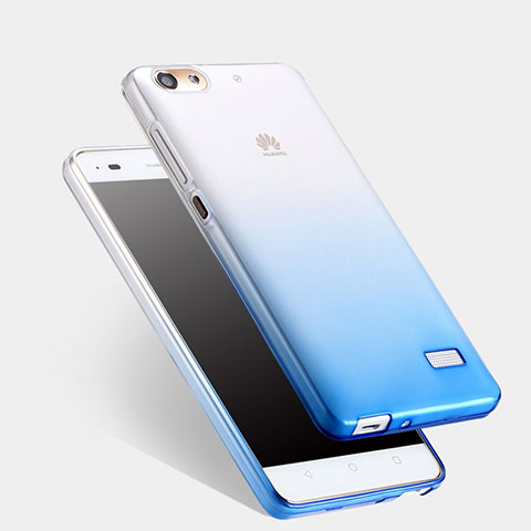 Housse Ultra Fine Transparente Souple Degrade pour Huawei Honor 4C Bleu