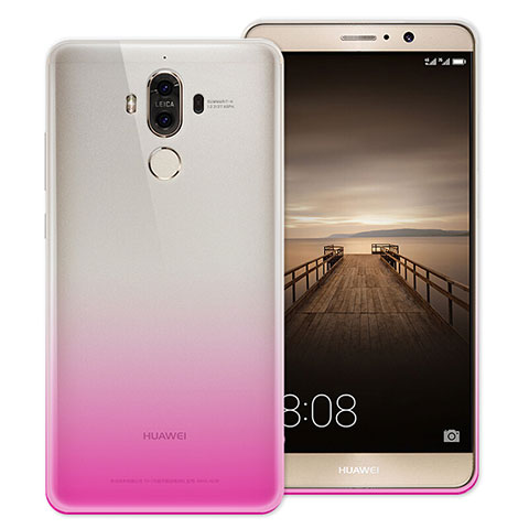 Housse Ultra Fine Transparente Souple Degrade pour Huawei Mate 9 Rose