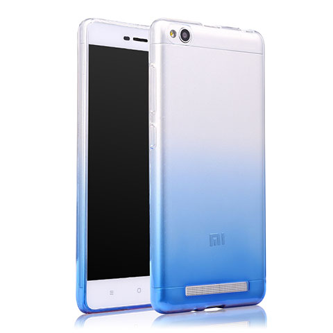 Housse Ultra Fine Transparente Souple Degrade pour Xiaomi Redmi 3 Bleu