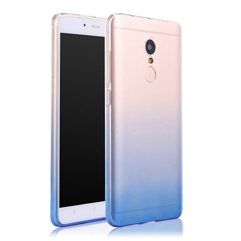 Housse Ultra Fine Transparente Souple Degrade pour Xiaomi Redmi Note 4 Standard Edition Bleu
