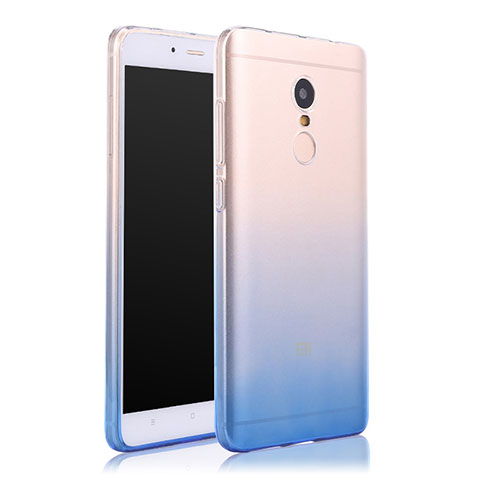 Housse Ultra Fine Transparente Souple Degrade pour Xiaomi Redmi Note 4X High Edition Bleu