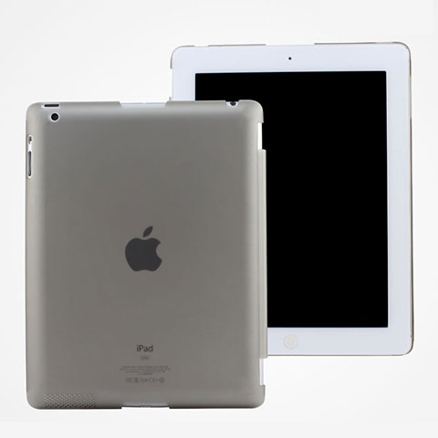 Housse Ultra Slim Mat Rigide Transparente pour Apple iPad 2 Gris