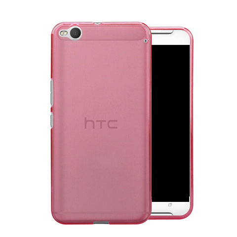 Housse Ultra Slim Silicone Souple Transparente pour HTC One X9 Rose