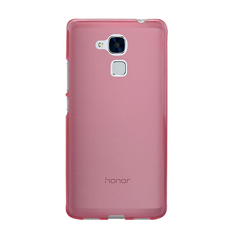 Housse Ultra Slim Silicone Souple Transparente pour Huawei Honor 5C Rose