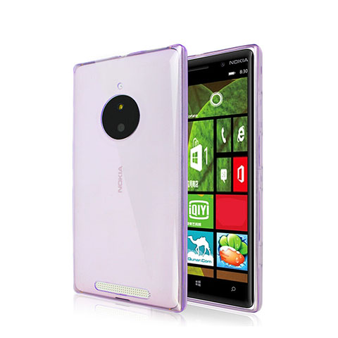 Housse Ultra Slim Silicone Souple Transparente pour Nokia Lumia 830 Violet