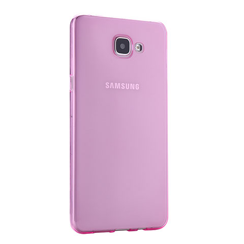 Housse Ultra Slim Silicone Souple Transparente pour Samsung Galaxy A9 Pro (2016) SM-A9100 Rose