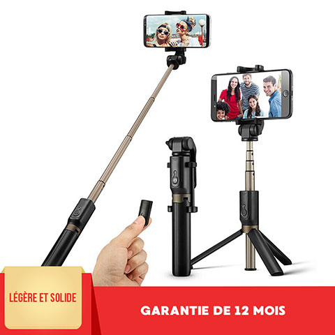 Perche Selfie Bluetooth Sans-fil Extensible avec Bouton