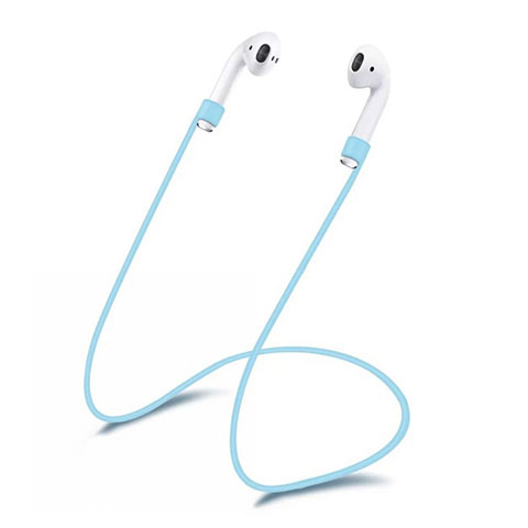 Sangle de Sport Silicone Cable Anti-Perdu C01 pour Apple AirPods Bleu