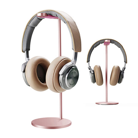 Support Casque Ecouteur Cintre Universel H01 Or Rose