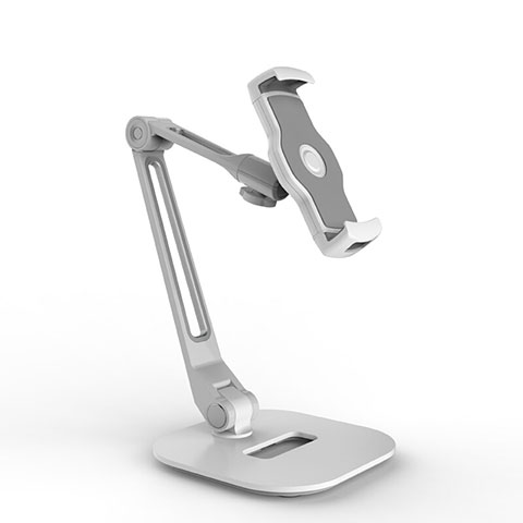 Support de Bureau Support Tablette Flexible Universel Pliable Rotatif 360 H10 pour Apple iPad Air Blanc