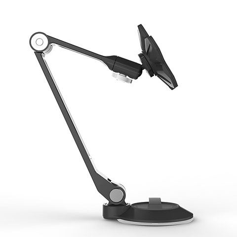 Support Tablette Rotatif 360° Réglable - Compatible 4 à 13 Pouces, Pliable, Base Lestée En Aluminium