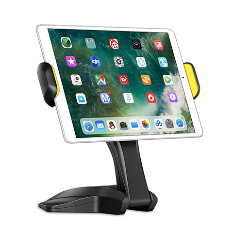 Support de Bureau Support Tablette Flexible Universel Pliable Rotatif 360 K03 pour Apple iPad 4 Noir