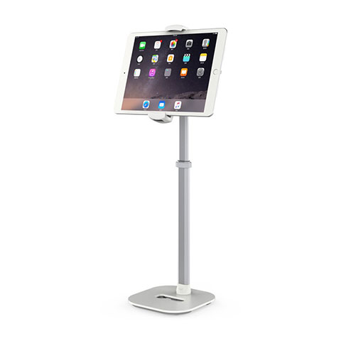 Support de Bureau Support Tablette Flexible Universel Pliable Rotatif 360 K09 pour Apple iPad Mini 2 Blanc