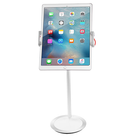 Support de Bureau Support Tablette Flexible Universel Pliable Rotatif 360 K27 pour Apple iPad 3 Blanc