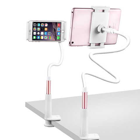 Support de Bureau Support Tablette Flexible Universel Pliable Rotatif 360 T33 pour Apple iPad New Air (2019) 10.5 Or Rose