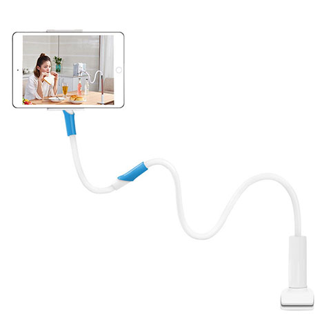 Support de Bureau Support Tablette Flexible Universel Pliable Rotatif 360 T35 pour Huawei MediaPad M3 Lite 10.1 BAH-W09 Blanc