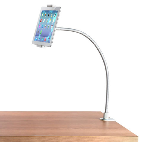 Support de Bureau Support Tablette Flexible Universel Pliable Rotatif 360 T37 pour Apple iPad 4 Blanc