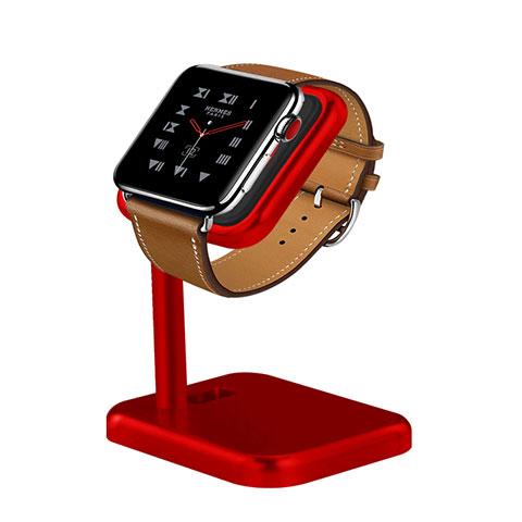 Support de Station de Charge Pied Support Crochet pour Apple iWatch 2 42mm Rouge