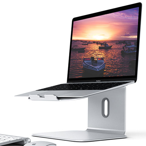 Support Ordinateur Portable Universel S12 pour Apple MacBook Air 13.3 pouces (2018) Argent