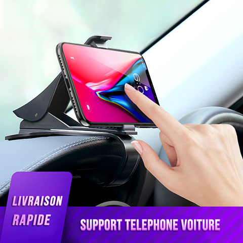 Support Telephone Voiture Support Clip Tableau de Bord Universel