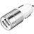 3.1A Adaptateur de Voiture Chargeur Rapide Double USB Port Universel U04 Blanc Petit