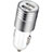 3.1A Adaptateur de Voiture Chargeur Rapide Double USB Port Universel U04 Blanc Petit