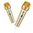 3.5mm Mini Microphone de Poche Elegant Karaoke Haut-Parleur avec Support M03 Or Petit