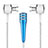 3.5mm Mini Microphone de Poche Elegant Karaoke Haut-Parleur M01 Bleu