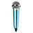 3.5mm Mini Microphone de Poche Elegant Karaoke Haut-Parleur M04 Bleu Ciel