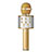 3.5mm Mini Microphone de Poche Elegant Karaoke Haut-Parleur M06 Or Petit