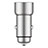 3.6A Adaptateur de Voiture Chargeur Rapide 3 USB Port Universel U10 Argent