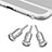 Bouchon Anti-poussiere Jack 3.5mm Android Apple Universel D02 Argent