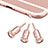 Bouchon Anti-poussiere Jack 3.5mm Android Apple Universel D02 Or Rose