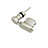 Bouchon Anti-poussiere Lightning USB Jack J01 pour Apple iPhone 12 Pro Argent