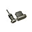 Bouchon Anti-poussiere Lightning USB Jack J01 pour Apple iPhone 13 Pro Noir