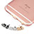Bouchon Anti-poussiere Lightning USB Jack J04 pour Apple iPad Mini 4 Or Rose