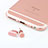 Bouchon Anti-poussiere Lightning USB Jack J04 pour Apple iPad Mini 4 Or Rose Petit