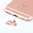 Bouchon Anti-poussiere Lightning USB Jack J04 pour Apple iPhone 11 Pro Max Or Rose Petit
