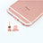 Bouchon Anti-poussiere Lightning USB Jack J04 pour Apple iPhone 6 Or Rose Petit