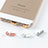 Bouchon Anti-poussiere Lightning USB Jack J05 pour Apple iPad Air 2 Argent