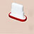 Bouchon Anti-poussiere Lightning USB Jack J07 pour Apple iPhone 13 Mini Rouge