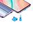 Bouchon Anti-poussiere USB-B Jack Android Universel H02 Bleu