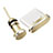 Bouchon Anti-poussiere USB-C Jack Type-C Universel H09 Or