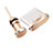 Bouchon Anti-poussiere USB-C Jack Type-C Universel H09 pour Apple iPhone 15 Pro Max Or Rose